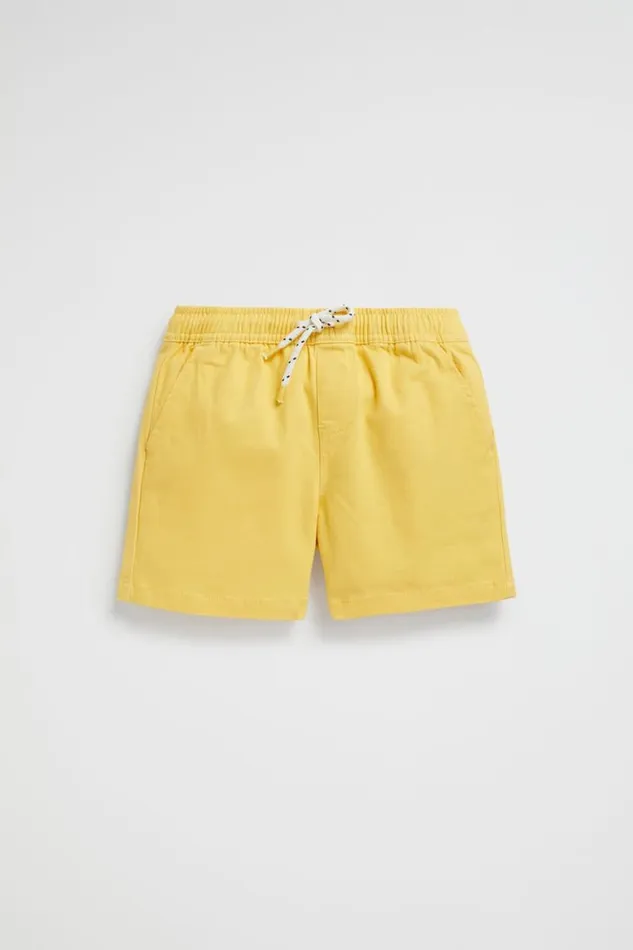 Seed Heritage Occasion Core Logo Short Sunshine Yellow 8211 Boy