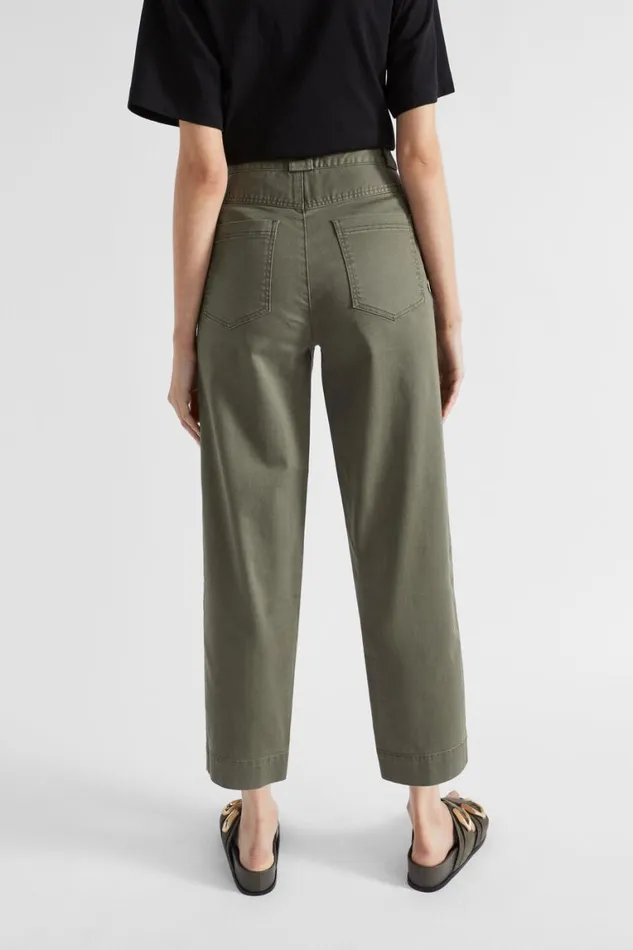 Seed Heritage Pants Cotton Twill Pant Smokey Olive 8211 Woman