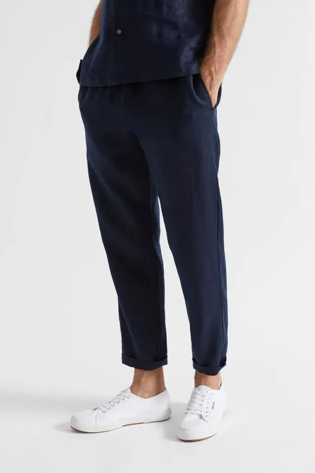 Seed Heritage Pants Linen Pant Midnight Blue 8211 Man