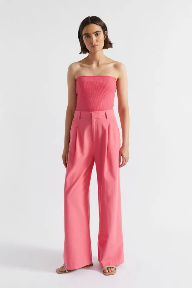 Seed Heritage Pants Pleat Front Suit Pant Wild Berry 8211 Woman
