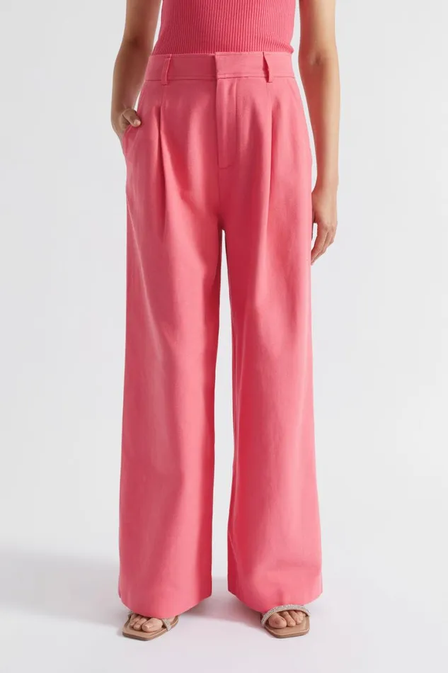 Seed Heritage Pants Pleat Front Suit Pant Wild Berry 8211 Woman