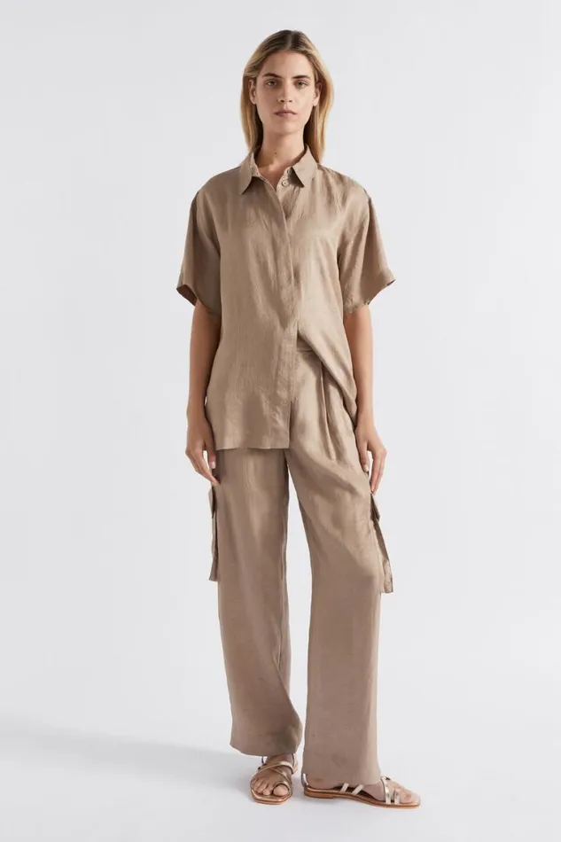 Seed Heritage Pants Satin Cargo Pant Cookie 8211 Woman
