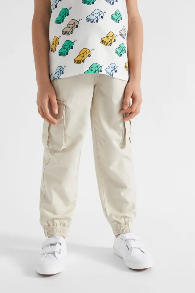 Seed Heritage Pants Textured Cargo Pant Sand Dune 8211 Boy
