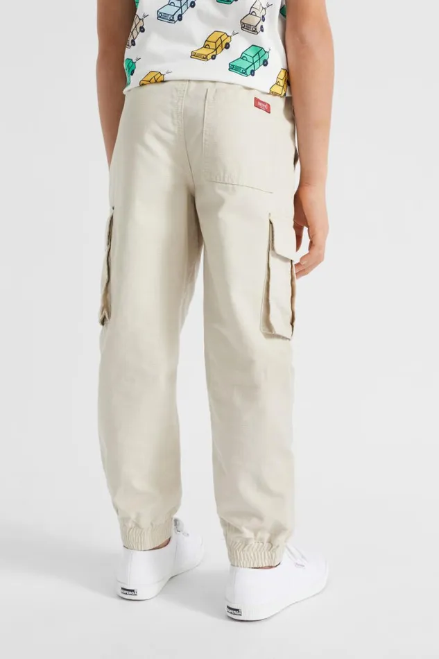 Seed Heritage Pants Textured Cargo Pant Sand Dune 8211 Boy