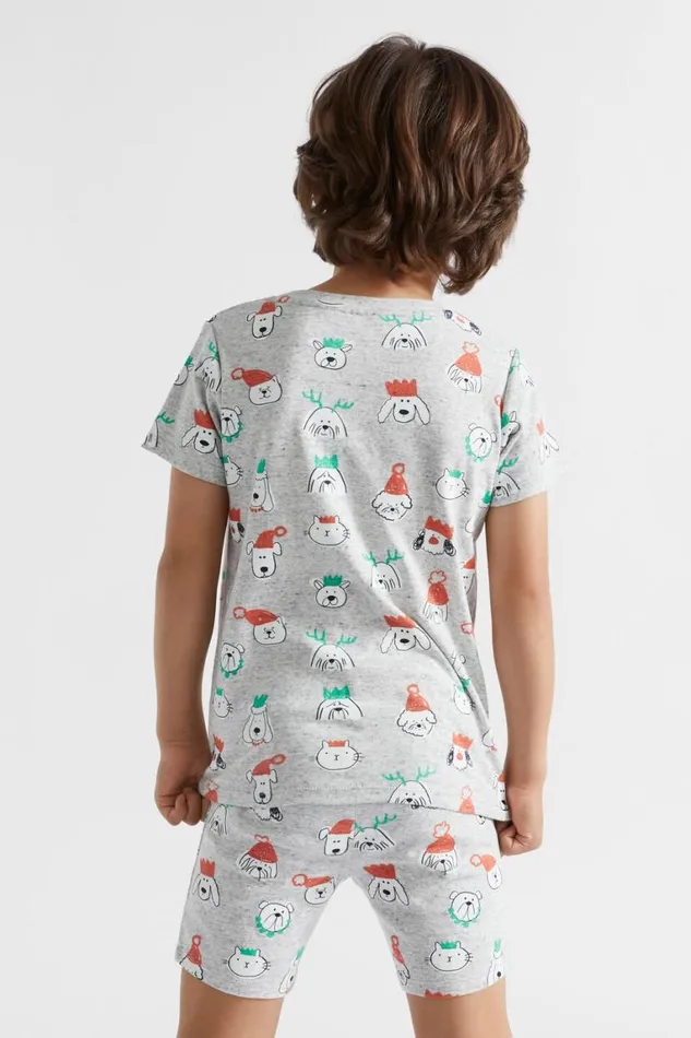 Seed Heritage Pyjamas and Sleepwear Christmas Pyjama Cloudy Marle 8211 Boy