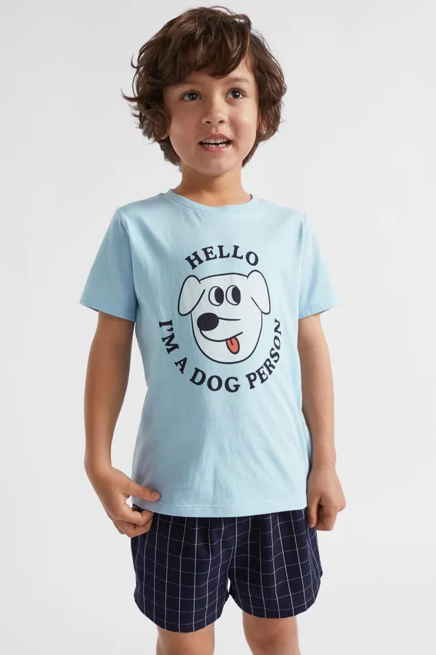 Seed Heritage Pyjamas and Sleepwear Dog Pyjama Pale Blue 8211 Boy