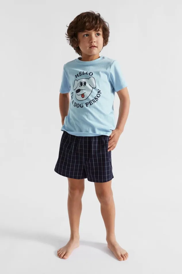 Seed Heritage Pyjamas and Sleepwear Dog Pyjama Pale Blue 8211 Boy
