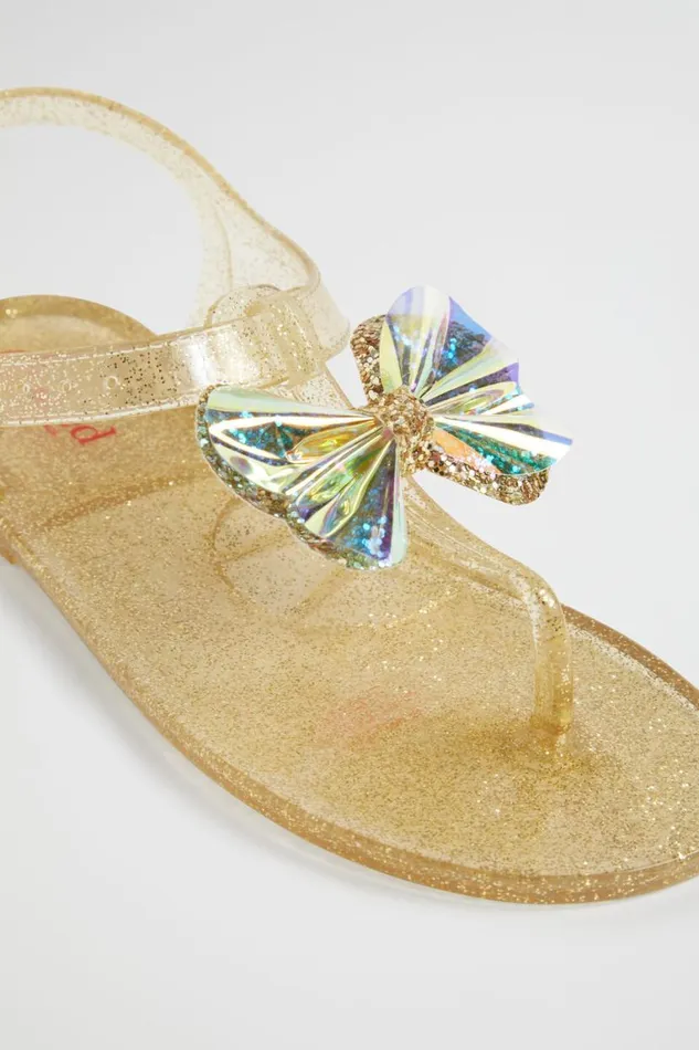Seed Heritage Sandals and Slides Butterfly Tbar Jelly Gold 8211 Girl