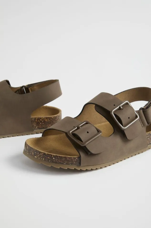 Seed Heritage Sandals and Slides Double Buckle Slide Stone 8211 Boy