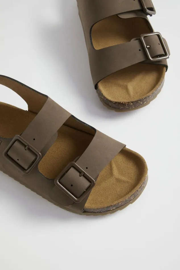 Seed Heritage Sandals and Slides Double Buckle Slide Stone 8211 Boy