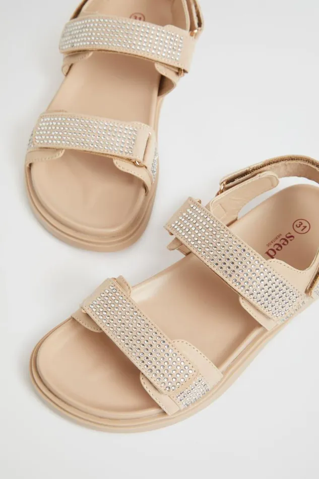 Seed Heritage Sandals and Slides Jewel Moulded Slide Neutral 8211 Girl