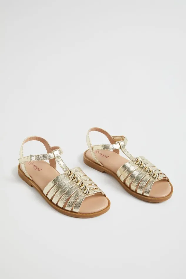 Seed Heritage Sandals and Slides Knot Sandal Gold 8211 Girl