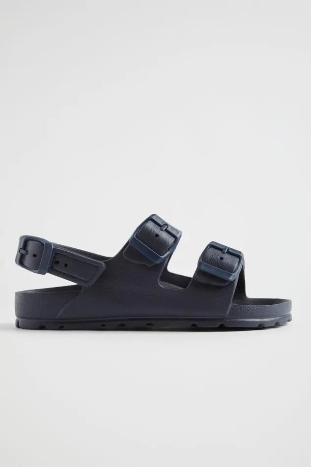 Seed Heritage Sandals and Slides Rubber Buckle Slide Navy 8211 Boy