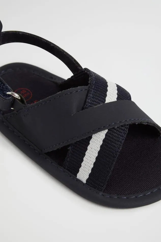 Seed Heritage Sandals Tape Crossover Sandal Navy 8211 Baby