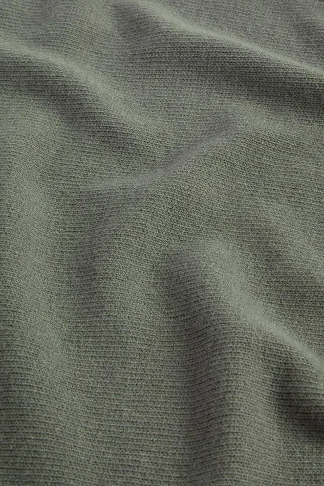 Seed Heritage Scarves and Kaftans Lightweight Rib Poncho Smokey Olive 8211 Woman