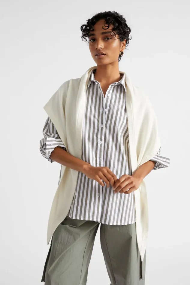 Seed Heritage Scarves and Kaftans Woven Triangle Wrap Cloud Cream 8211 Woman Seed Heritage Scarves and Kaftans Woven Triangle Wrap Cloud Cream 8211 Woman