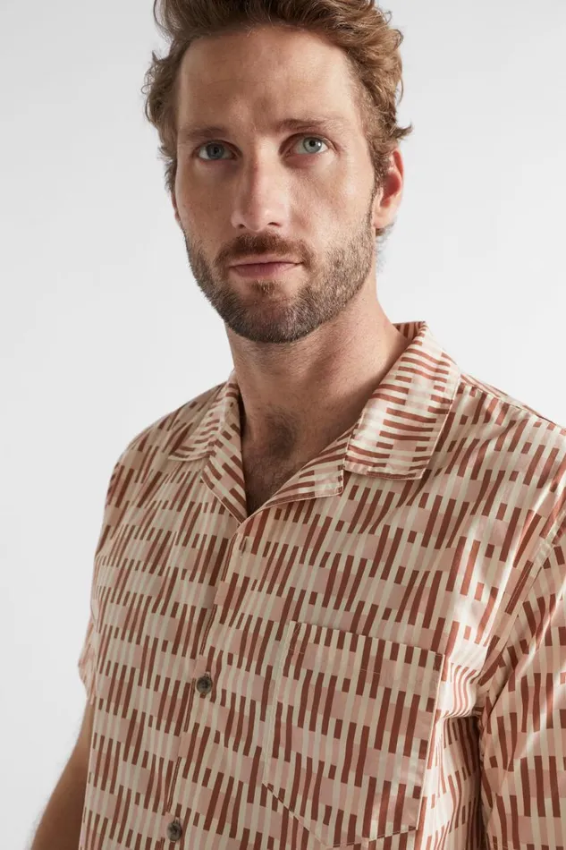 Seed Heritage Shirts Geo Check Resort Shirt Sierra Geo 8211 Man
