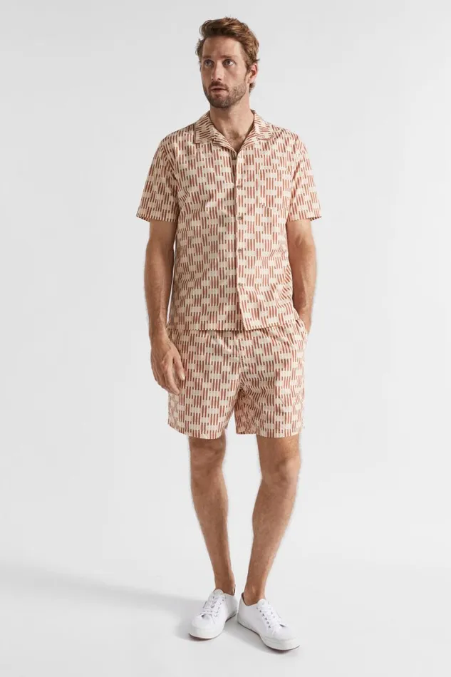 Seed Heritage Shirts Geo Check Resort Shirt Sierra Geo 8211 Man