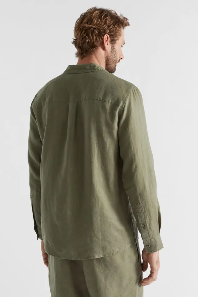 Seed Heritage Shirts Linen Shirt Bay Leaf 8211 Man
