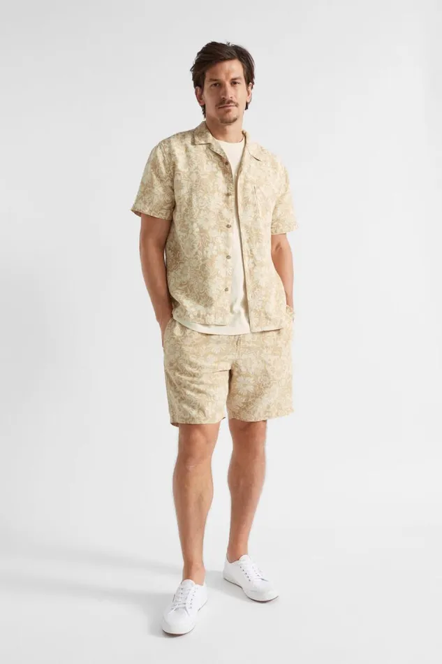 Seed Heritage Shirts Resort Shirt Sand Floral 8211 Man