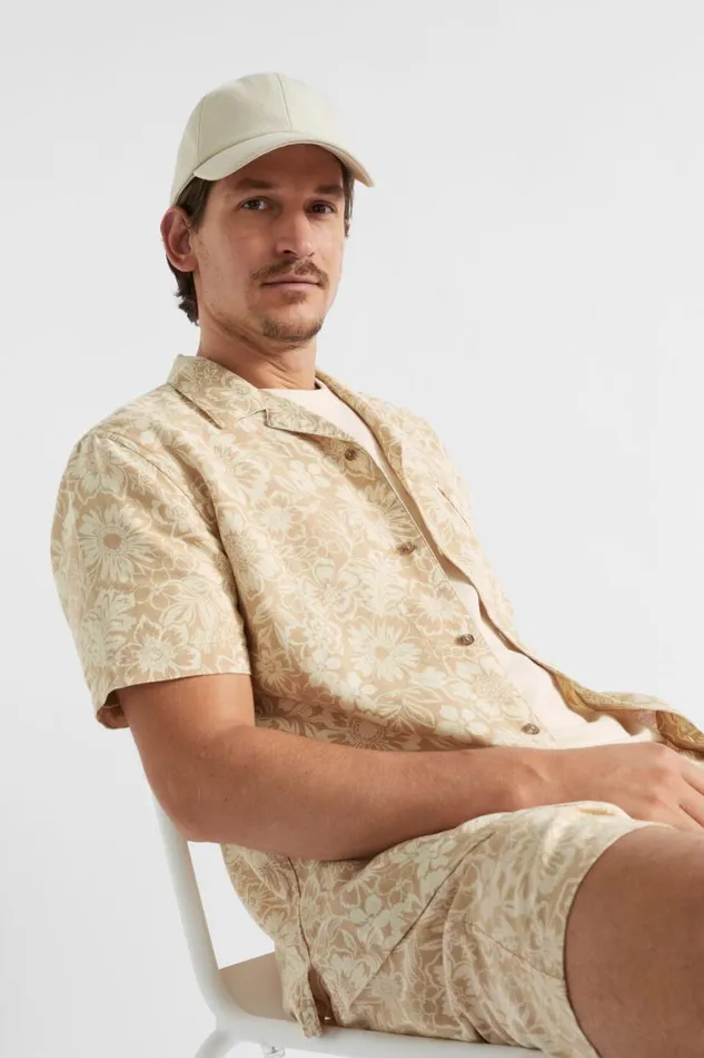 Seed Heritage Shirts Resort Shirt Sand Floral 8211 Man