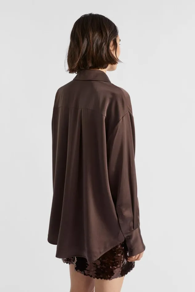 Seed Heritage Shirts Silk Button Down Shirt Deep Raisin 8211 Woman