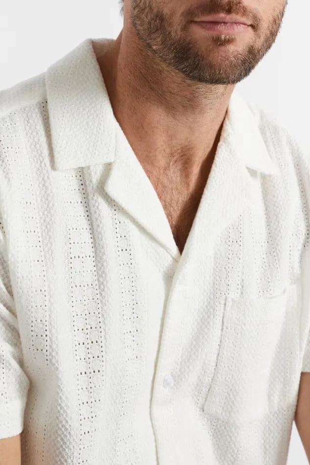 Seed Heritage Shirts Textured Woven Shirt Vintage White 8211 Man
