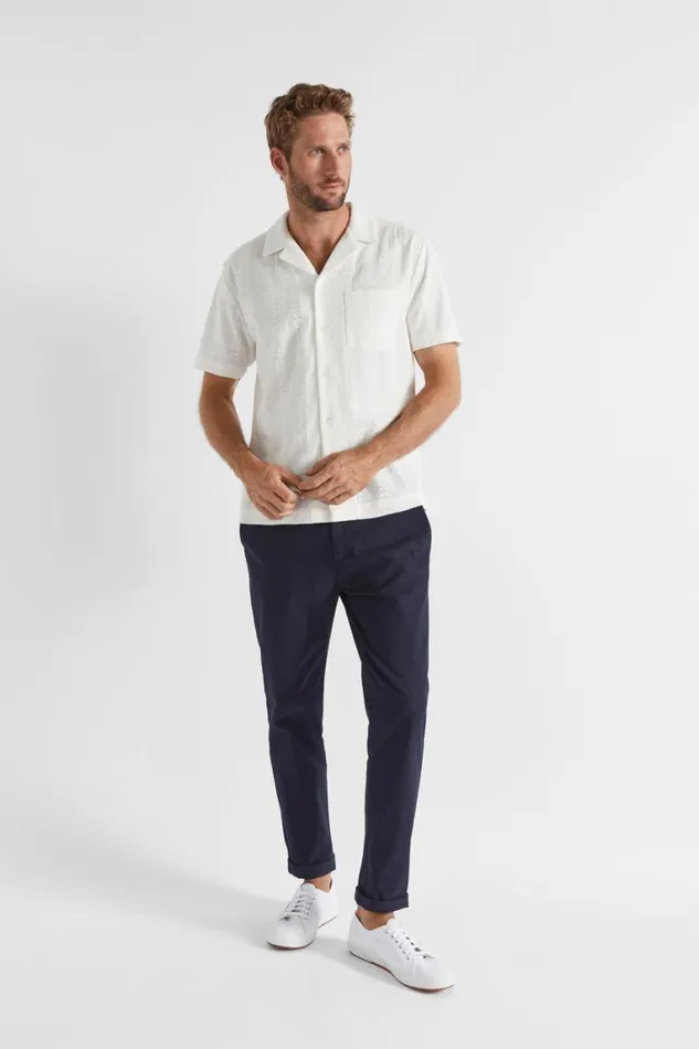 Seed Heritage Shirts Textured Woven Shirt Vintage White 8211 Man