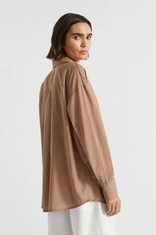 Seed Heritage Shirts Voile Relaxed Shirt Woodland 8211 Woman