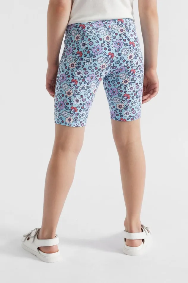 Seed Heritage Shorts Ditsy Bike Short Ocean Blue 8211 Girl