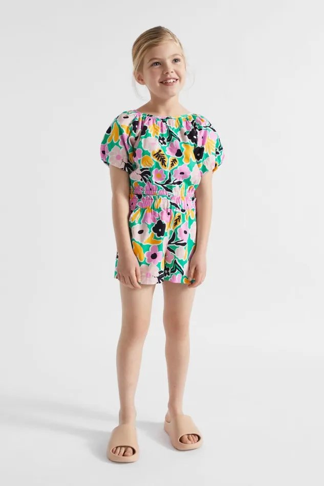 Seed Heritage Shorts Floral Short Jade Green 8211 Girl