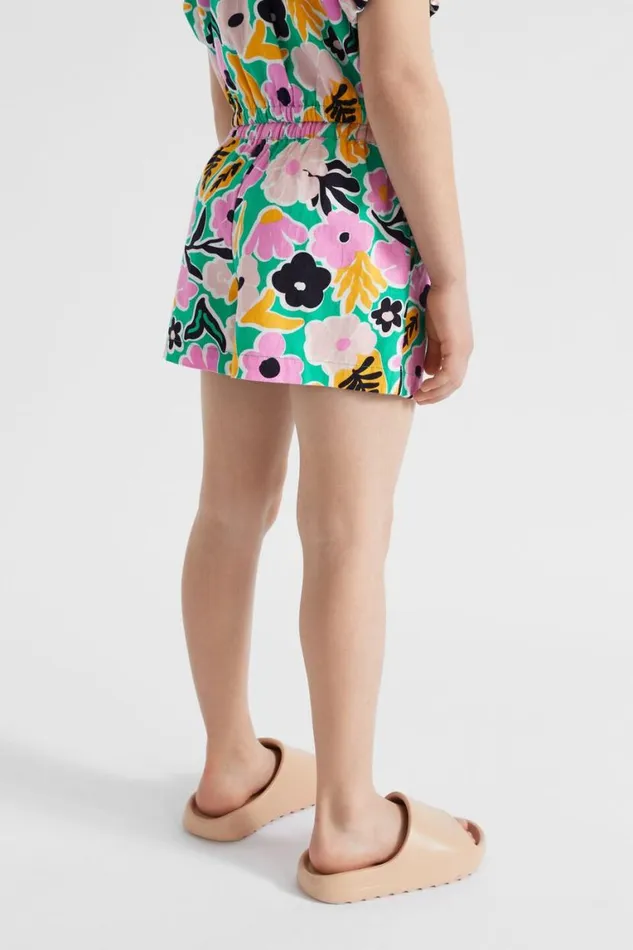 Seed Heritage Shorts Floral Short Jade Green 8211 Girl