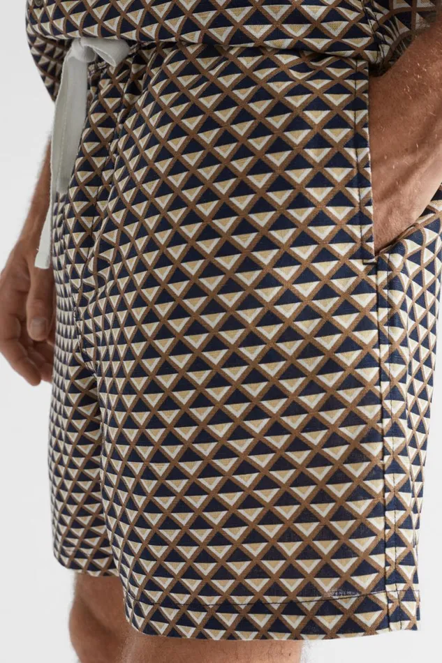 Seed Heritage Shorts Geo Resort Short Mocha Multi Geo 8211 Man