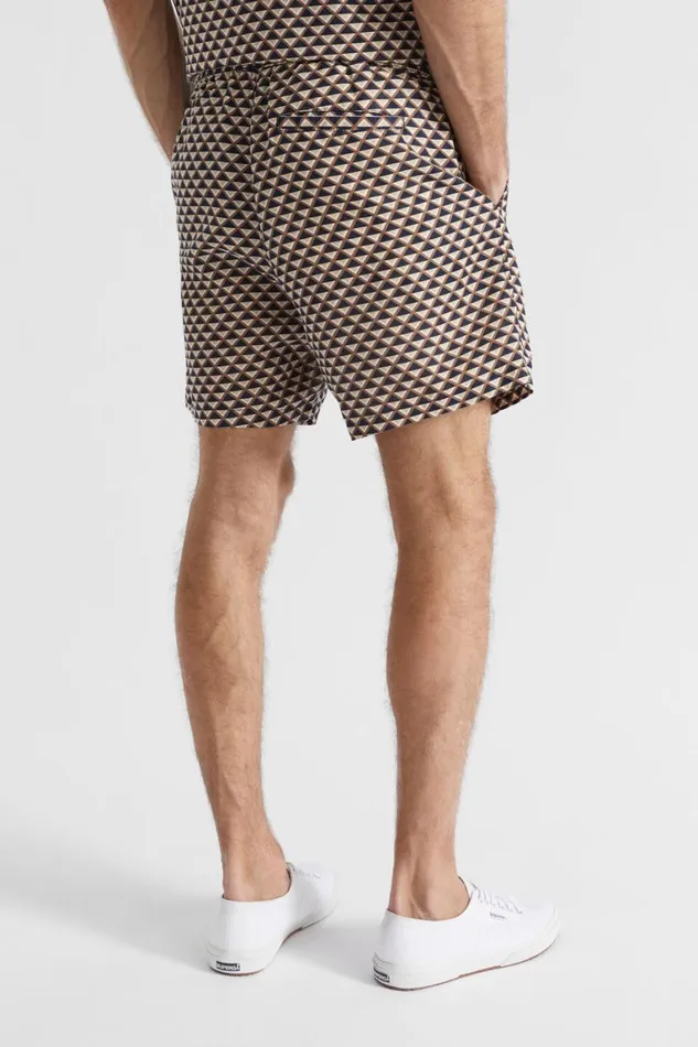 Seed Heritage Shorts Geo Resort Short Mocha Multi Geo 8211 Man