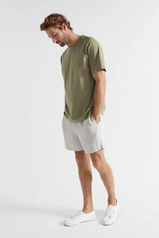 Seed Heritage Shorts Linen Short Ecru Crossdye 8211 Man