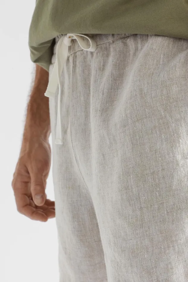 Seed Heritage Shorts Linen Short Ecru Crossdye 8211 Man