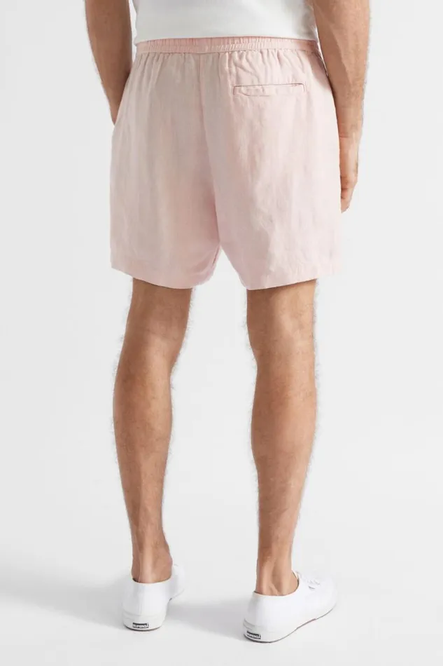 Seed Heritage Shorts Linen Short Shell Pink 8211 Man
