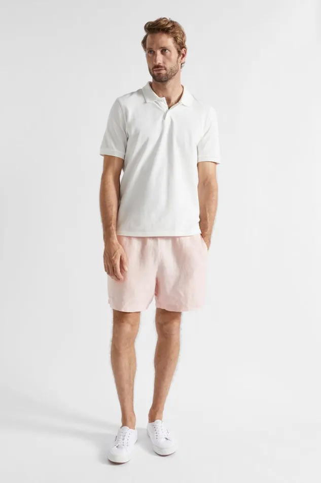 Seed Heritage Shorts Linen Short Shell Pink 8211 Man