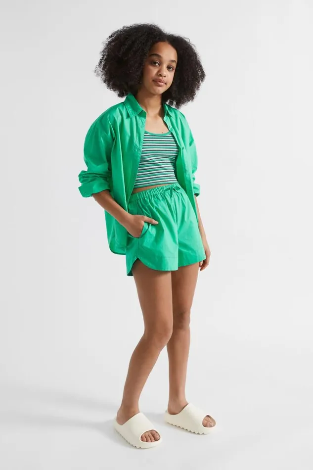 Seed Heritage Shorts Poplin Short Jewel Green 8211 Teen Girl