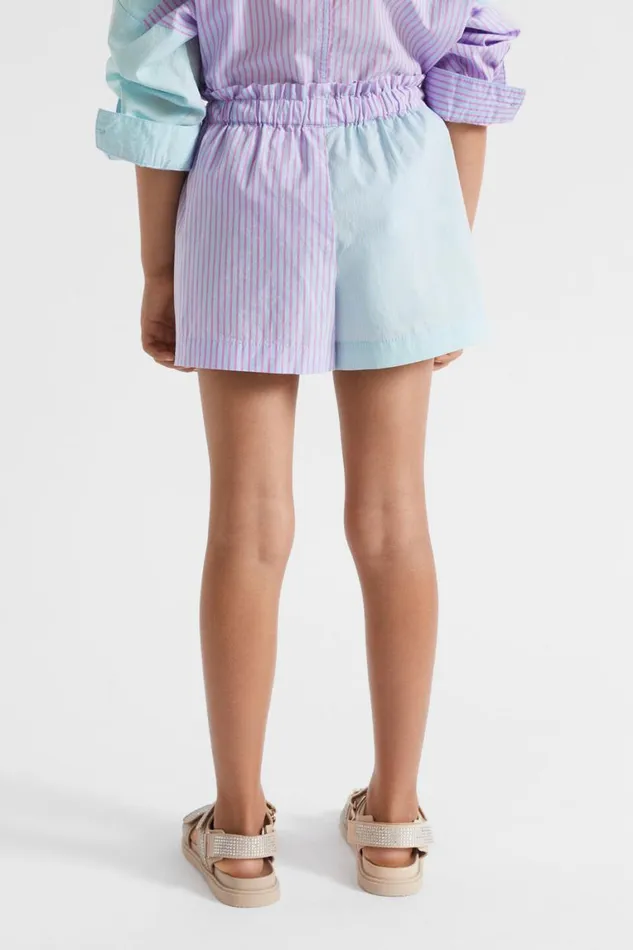 Seed Heritage Shorts Poplin Stripe Short Baby Blue 8211 Girl