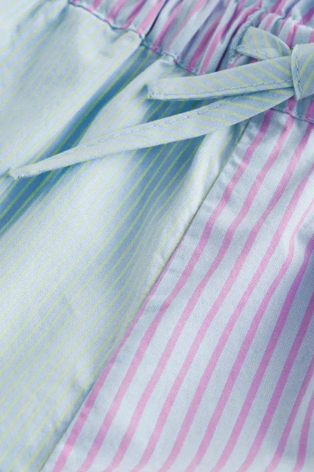 Seed Heritage Shorts Poplin Stripe Short Baby Blue 8211 Girl