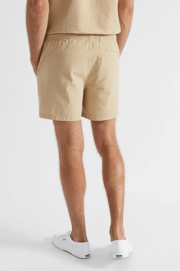 Seed Heritage Shorts Seersucker Short Sand 8211 Man