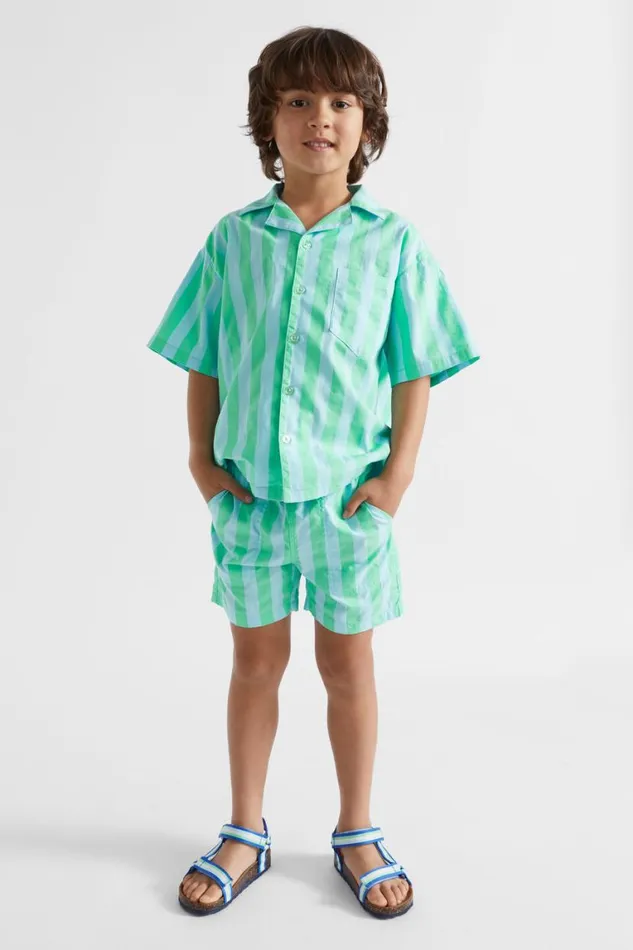 Seed Heritage Shorts Stripe Short Ocean Blue 8211 Boy