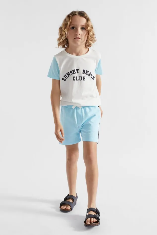 Seed Heritage Shorts Tape Track Short Ocean Blue 8211 Boy