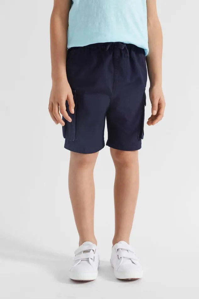 Seed Heritage Shorts Textured Cargo Short Midnight Blue 8211 Boy