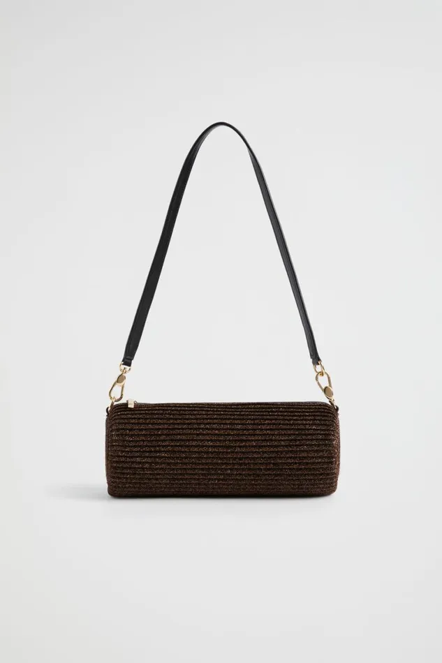 Seed Heritage Shoulder Bags Pleated Shoulder Bag Bronze 8211 Woman