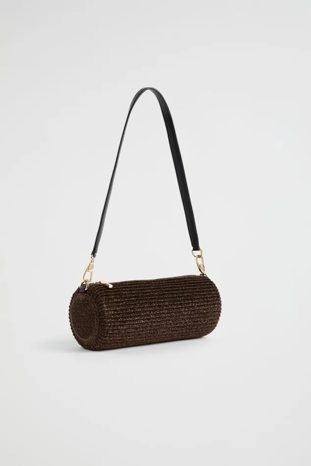 Seed Heritage Shoulder Bags Pleated Shoulder Bag Bronze 8211 Woman