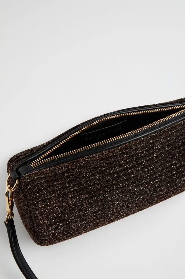 Seed Heritage Shoulder Bags Pleated Shoulder Bag Bronze 8211 Woman