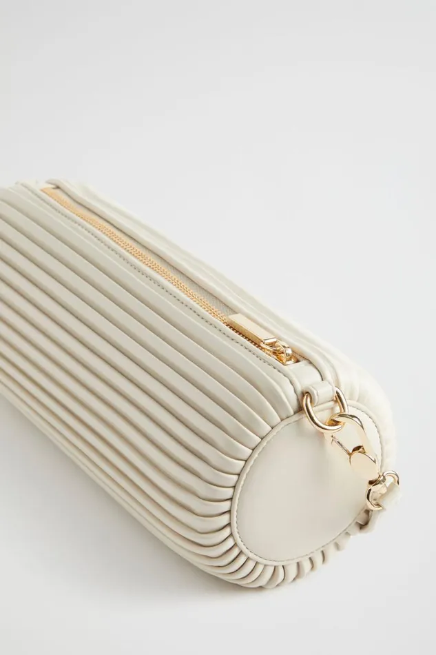 Seed Heritage Shoulder Bags Pleated Shoulder Bag Stone 8211 Woman