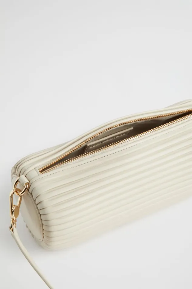 Seed Heritage Shoulder Bags Pleated Shoulder Bag Stone 8211 Woman